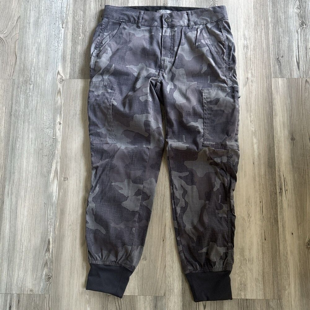 Prana Women's Gray Camo Jogger Track Pants